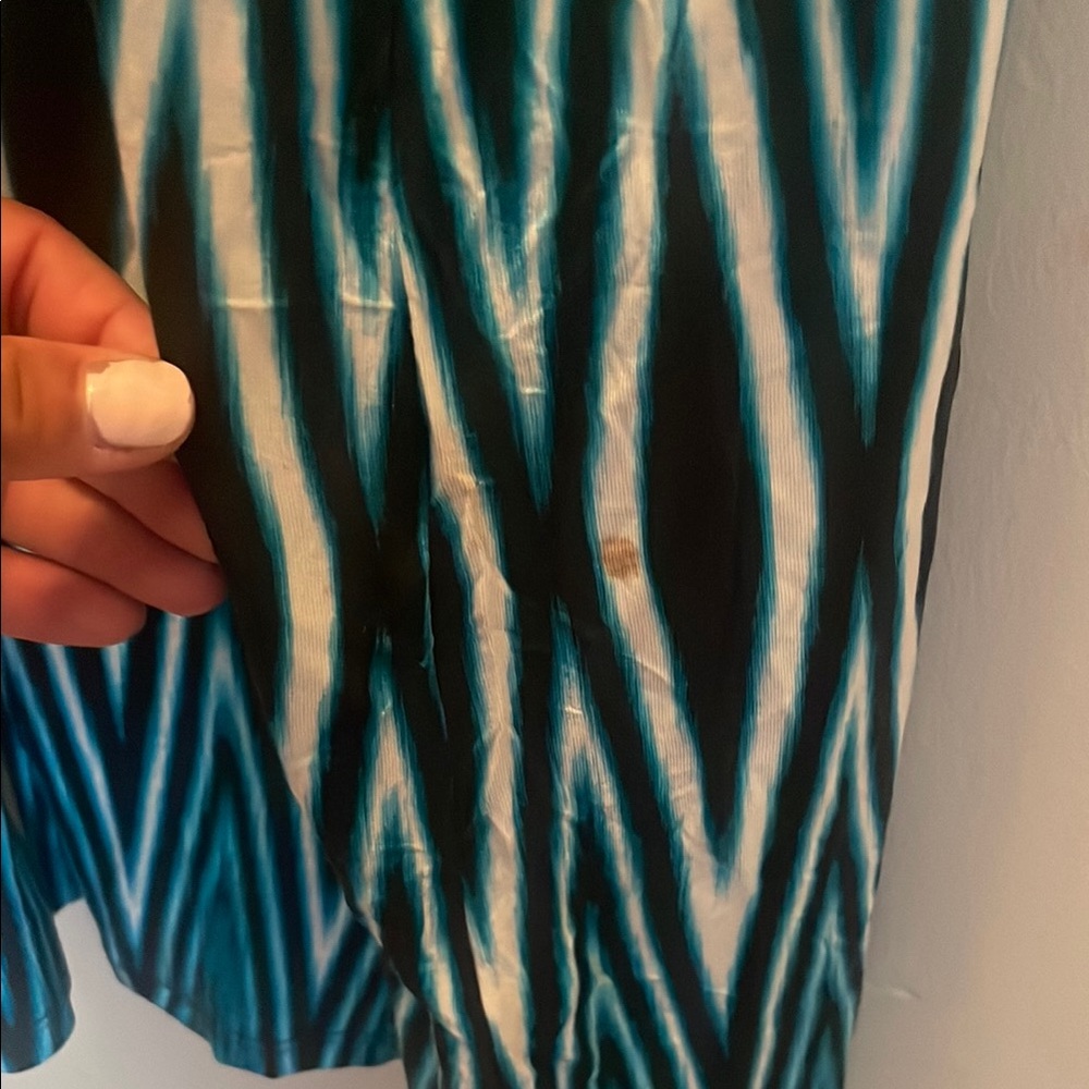 Calvin Klein Blue and White Maxi Dress - Picture 9 of 11